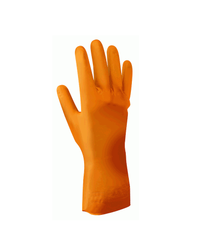Showa werkhandschoen nitril oranje maat L