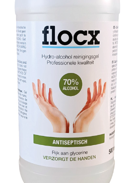 Flocx hydro-alcohol reinigingsgel | 15x 500 ml