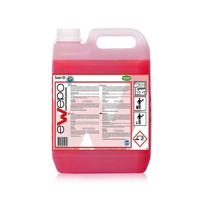 Ewepo San-D Sanitairreiniger 2x 5 liter