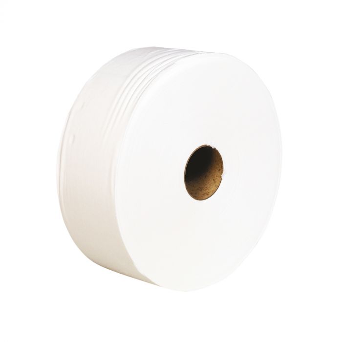 Ecowipe toiletpapier jumborol mini cellulose wit 2-laags 12x 180 meter