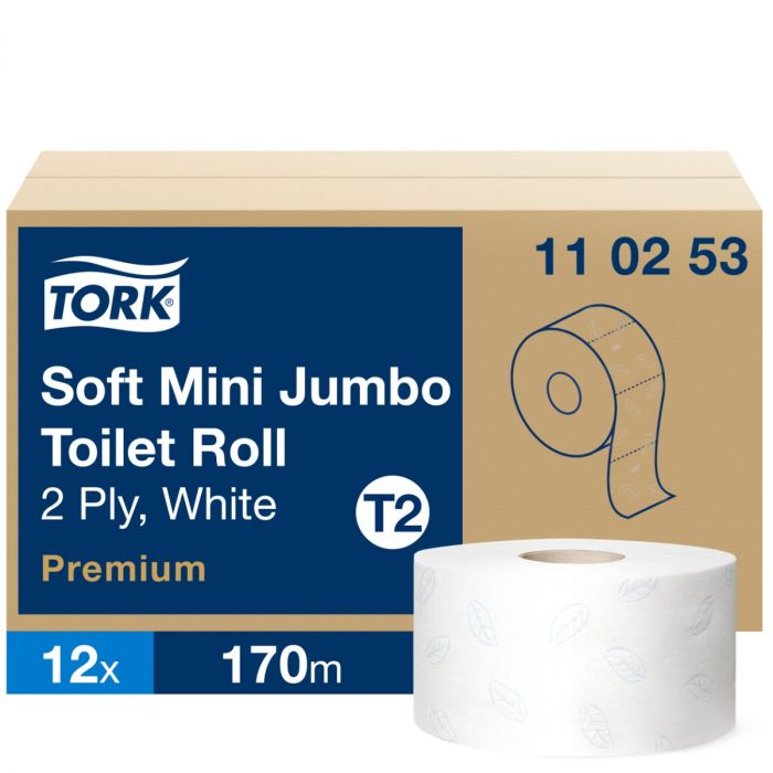 Tork Premium toiletpapier mini jumbo T2 12x 170 meter
