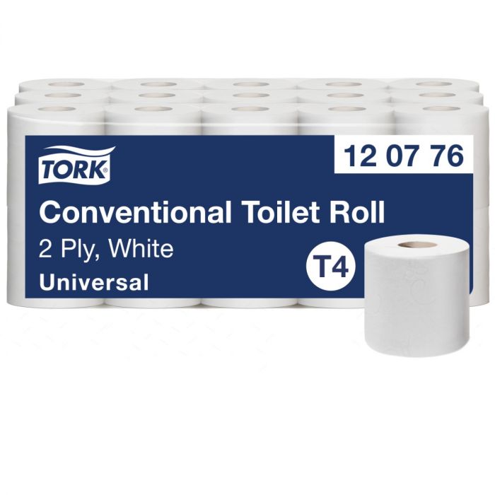 Tork traditioneel toiletpapier wit T4 2-laags wit 30x400 vellen