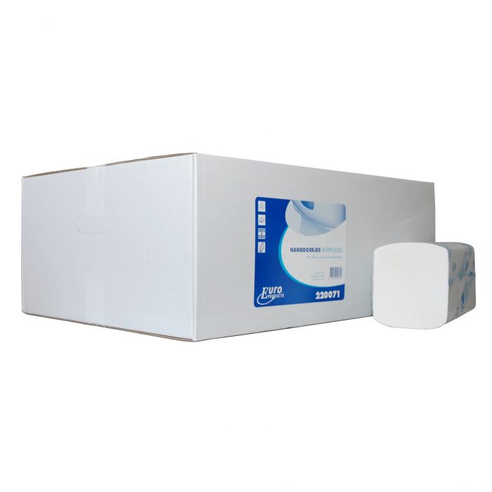 Ecowipe handdoek interfold wit 2-laags 20x 120 stuks