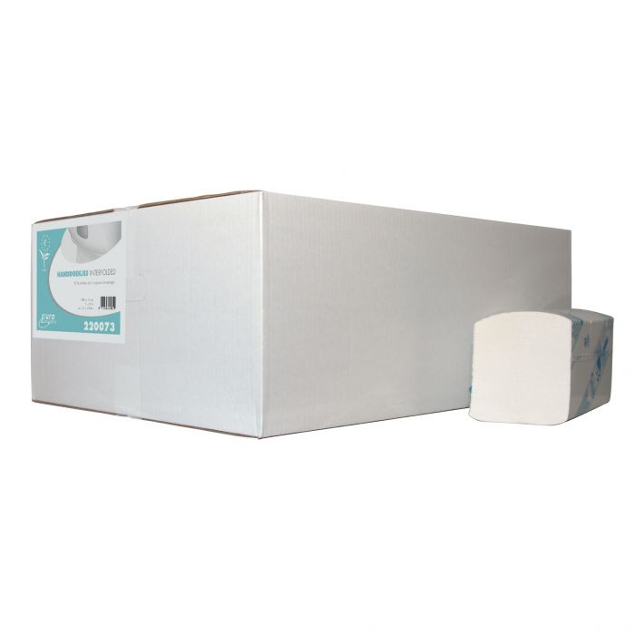Ecowipe Handdoek interfold cellulose 3-laags 20x125 stuks
