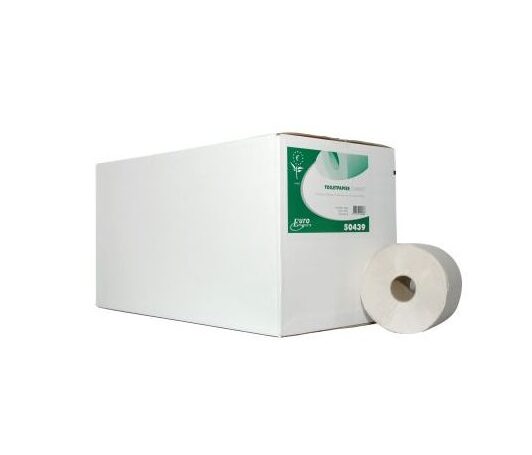 Ecowipe toiletpapier compact recycled wit 1-laags 24x150 meter