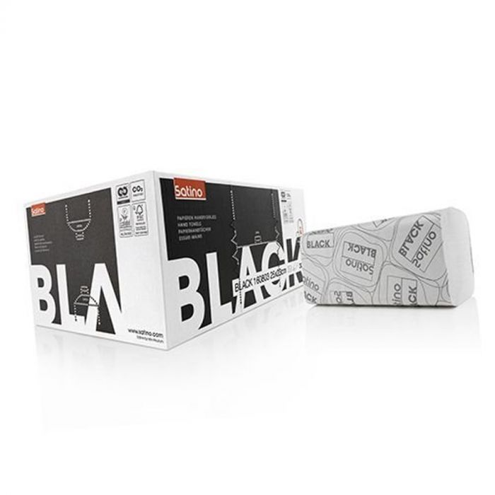 Satino Black handdoek PT30 V-vouw 2-laags