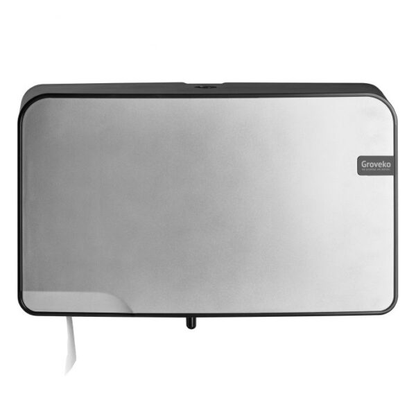 Quartzline Silver Mini Jumbo Duo Toiletroldispenser