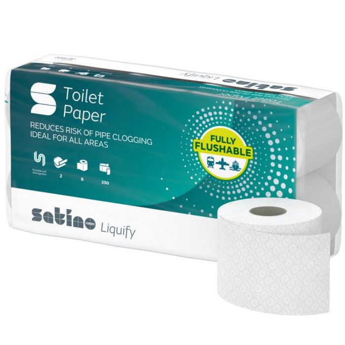 Santino Liquify toiletpapier 250 vellen 8x 8 rollen