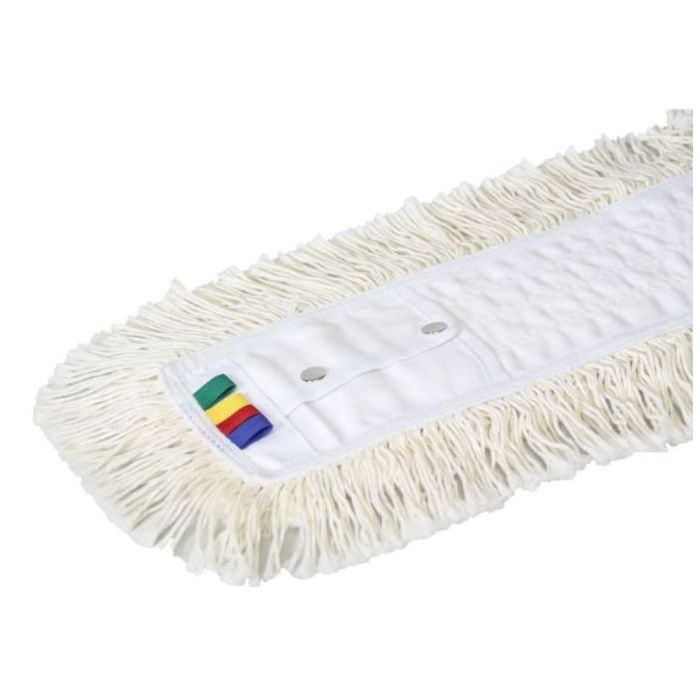 Vervangzwabber katoen 100 cm drukknopen