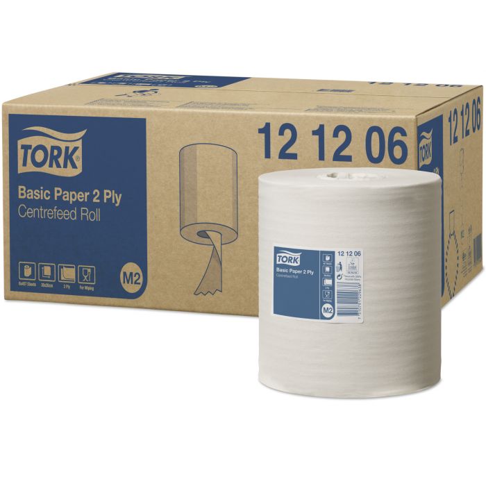 Tork Basic Paper poetsrol midi M2- 6x 160 meter