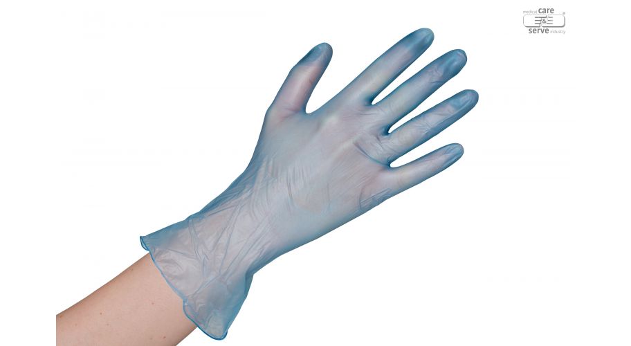 Handschoen vinyl blauw ongepoederd blauw | maat M 100 stuks