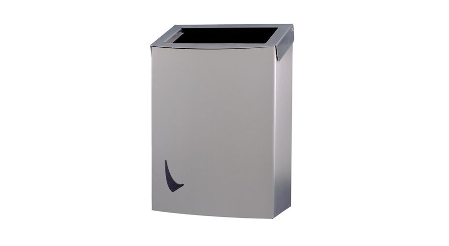 Wings afvalbak open 9 liter RVS anti fingerprint